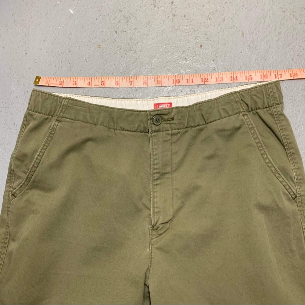 Levi's XX Chinos Jogger Military Green Sz L Elastic Hem Modern Denim Pants - Picture 14 of 16